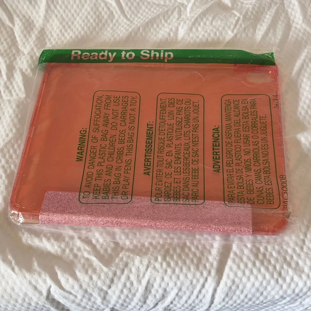 NWT iPad Cover in Pink Glitter and Neon Pink Design (Not Sure What Gen Sorry)